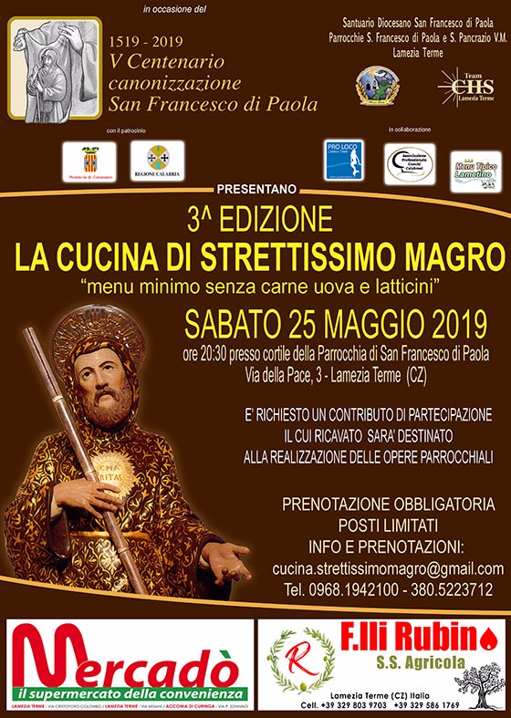 Cena Strettissimo Magro 2019