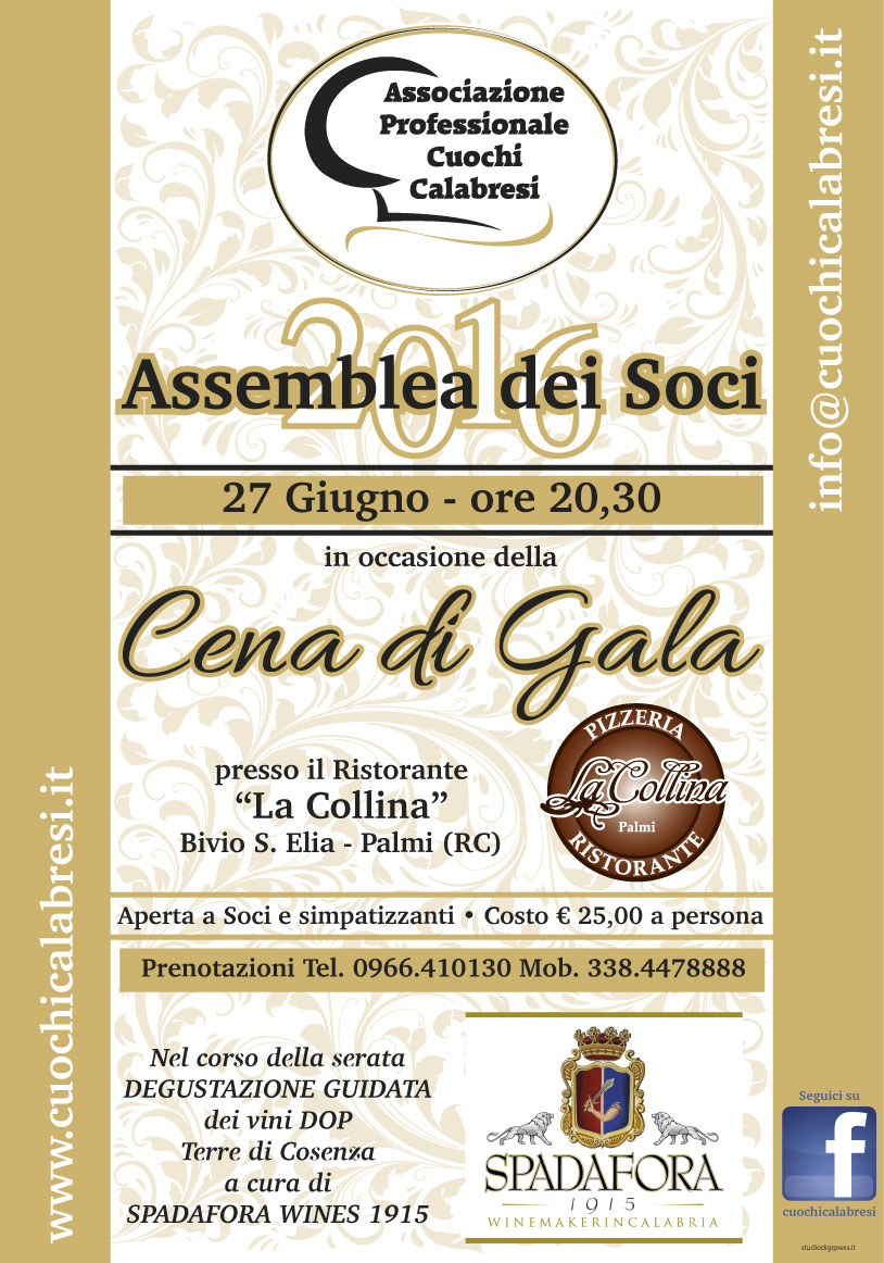 Assemblea 2016 Associazione Professionale Cuochi Calabresi