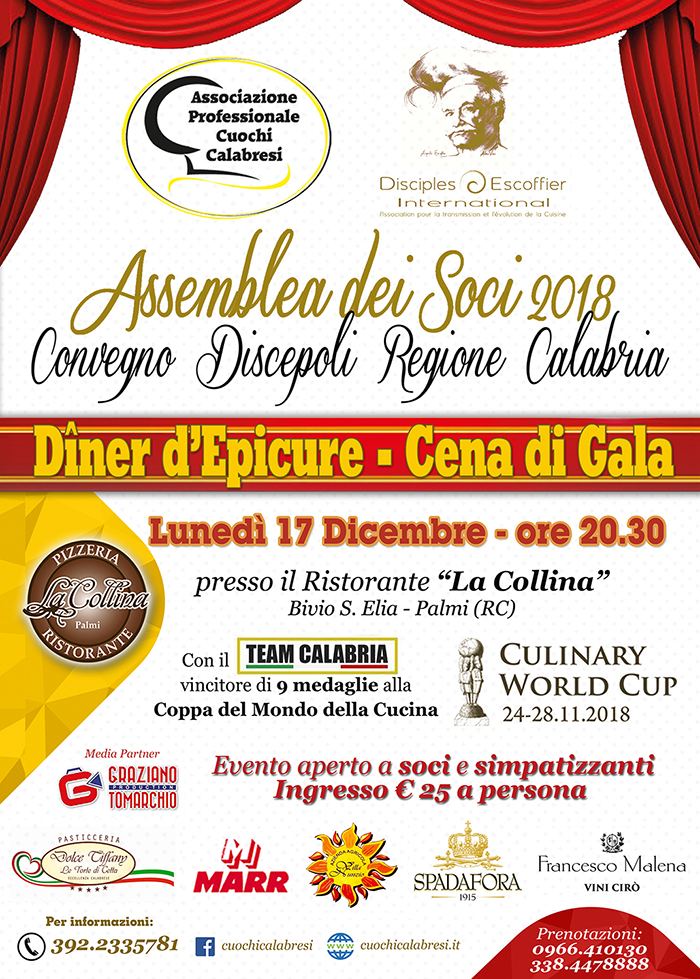 Assemblea 2018 Associazione Professionale Cuochi Calabresi