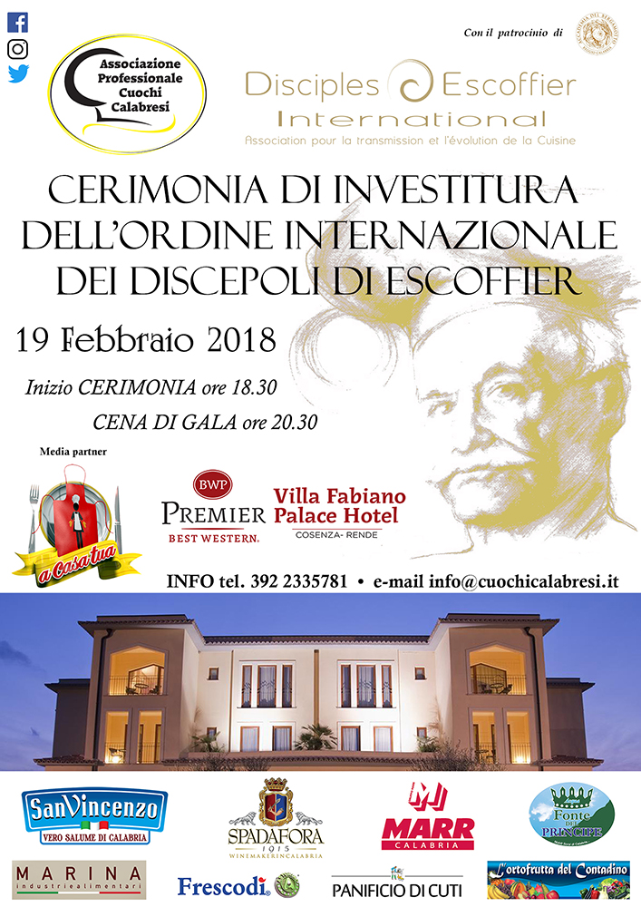 Cerimonia di Investitura dei Discepoli di Auguste Escoffier